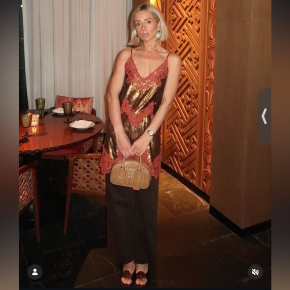 ZARA ZW COLLECTION LIMITED EDITION LACE SEQUIN DRESS - Picture 2 of 14